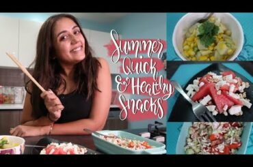Summer QUICK And HEALTHY Snacks | HEALTHY RECIPES | Myhappinesz