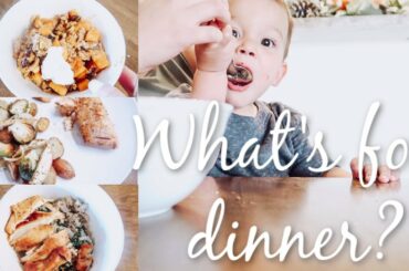 WHAT'S FOR DINNER? | EASY AND KID FRIENDLY DINNER MEAL IDEAS | THREE HEALTHY AND SIMPLE DINNERS