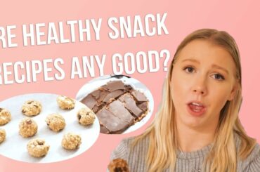 TRYING OUT FITNESS INFLUENCER SNACKS - is the healthy recipes actually good?