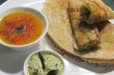 Healthy Breakfast | DOSA | CHUTNI |  ALOO STUFFING | RECIPES | In One Video | Foodland Mumbai