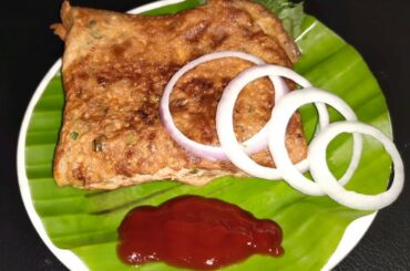 Mouth watering bread omelette / tasty and healthy evening snack