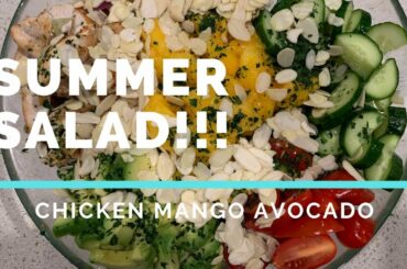 QUICK & EASY CHICKEN MANGO AVOCADO SALAD | irishmae_australia