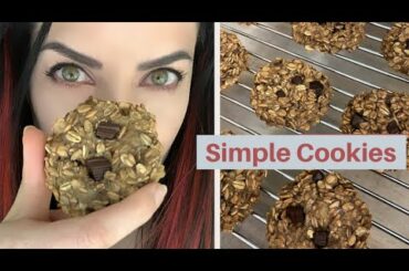 Simple Cookies Recipe (Healthy, 4 Ingredients)