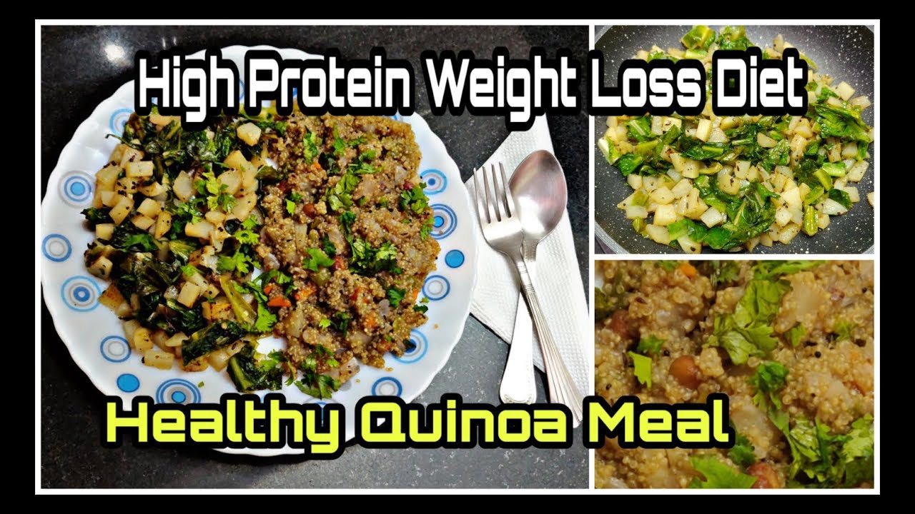 High Protein Weight Loss Meal | Quinoa Salad & Potato Lettuce Salad | Healthy Dinner Routine High Protein Weight Loss Meal | Quinoa Salad & Potato Lettuce Salad | Healthy Dinner Routine