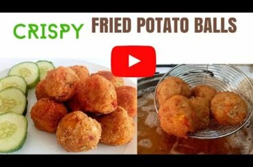 HOW TO MAKE CRISPY NIGERIAN FRIED POTATO BALLS // Tasty Snack Ideas