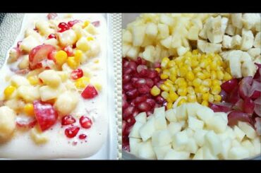 Fruit Salad | No Custard Powder No Cream Healthy Fruit Salad Recipe