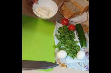 Healthy Mozzarella, Egg & Salad Sandwiches