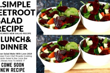 A..SIMPLE BEETROOT SALAD RECIPE For Lunch | Chef Ricardo Cooking