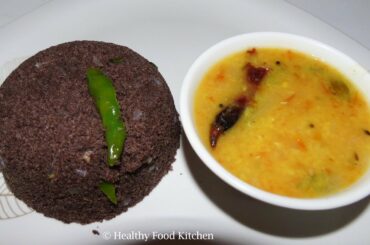 Diabetic Breakfast Menu Recipe - Healthy Breakfast Recipe - Weight Loss Recipe - Ragi Kara Puttu