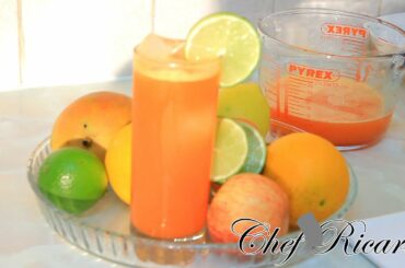 Tangerine & Orange Drink Home-Made & Healthy Recipe | Recipes By Chef Ricardo