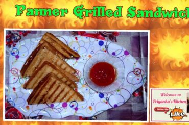 Healthy and Tasty Paneer Grilled Sandwich 🥪