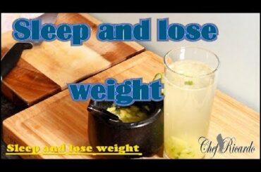 Sleep And Lose Weight Cucumber Lemon Ginger Celery Apple Cider Vinegar | Recipes By Chef Ricardo