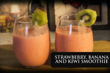 Easy Low Calorie Recipes: Strawberry, Banana & Kiwi Smoothie (Healthy Diet Plan)