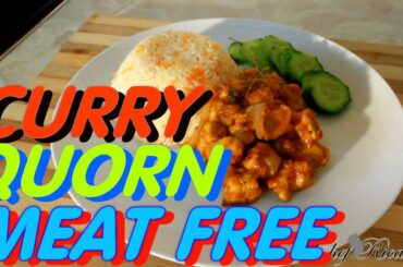 Curry Quorn Meat Free Healthy Protein Recipe With Rice | Recipes By Chef Ricardo