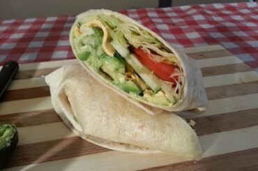 Avocado Cheese And Salad Tortilla Wraps Recipe (Type Of Sandwich Dish ) | Recipes By Chef Ricardo