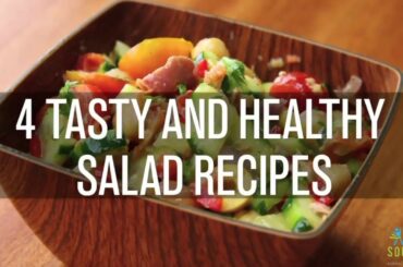 Healthy Salad Recipe - Chicken/Paneer Cucumber Avocado Salad