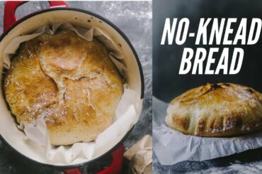 No Knead Bread - QUICK & EASY! Easiest bread to bake at home.
