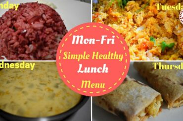 Mon - Fri Healthy Lunch Menu தமிழ்|Full Week meal plan|Full Week Healthy Eating