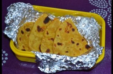Carrot Parantha- Healthy Lunchbox Snack recipe for Kids
