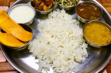 Simple lunch routine/30 minute Lunch menu/South Indian recipes/Parupu Kadayal/brinjal poriyal/eggfry