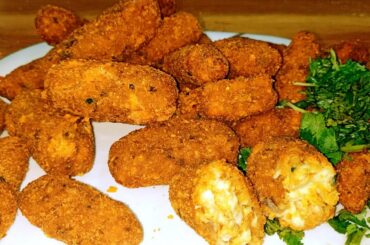 Cheesy Mushroom Cutlet | Mushroom Fritters | Stuffed Mushrooms | Mom's Healthy and Tasty recipes