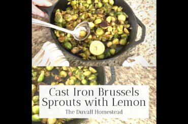 HOW TO MAKE CRISPY BRUSSELS SPROUTS ON THE STOVE | Healthy dinner ideas | Easy stovetop veggies