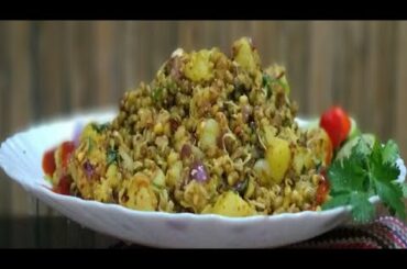 Super quick Healthy tasty easy Recipe Sprouted mung upma | Sprouted Mung Chat