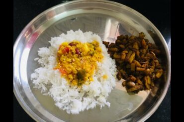 Easy Lunch box Recipe || பாசி பருப்பு குழம்பு , உருளை கிழங்கு வறுவல் || Tasty and Easy Lunch Recipe