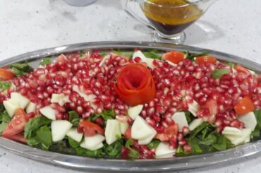 Arugula,Pomegranate and Apple Salad|Vegetable Salad Recipe| by Kitchen with Sorayda