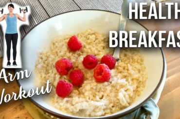 MY FITNESS JOURNEY DAY 11 OF 30 | Breakfast Ideas & Arms Workout ! | Eman