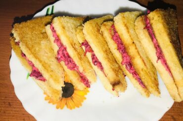 Beet Mayo Sandwich/Ramadan Recipes/Iftar Recipes/Evening Snacks/Kids Special/Healthy Snacks Recipes