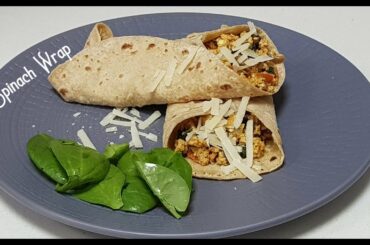 Spinach Wrap// A complete Healthy Breakfast  Wrap// Bachelors Cooking