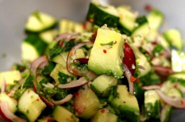 Eating Avocado on Garlic,Cucumber Salad | This is what happens to your body at home in 10 days !!