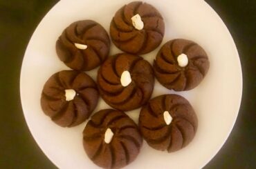 Ragi Cookies Recipe in tamil/healthy and yummy ragi chocolate butter cookies in idly pot and oven