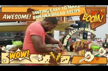 Easy to make chocolate banana bread recipe