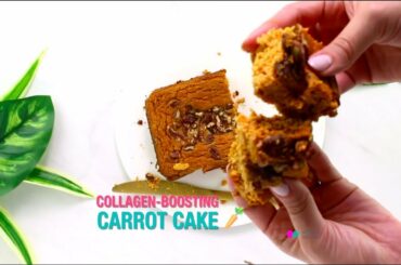 Collagen Protein Recipe- Healthy Carrot Cake with Protein for a Flat Tummy! Hottie Detox