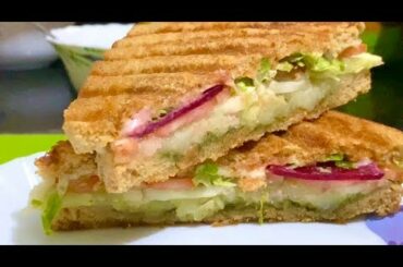 Veg cheese grilled sandwich | Bombay style | homemade |