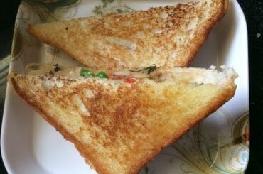 Easy daily bread sandwich on tawa ब्रेड सैन्डविच