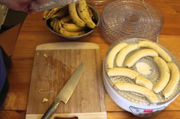 Great Snackfood! - Making Dried Banana By Dehydrating