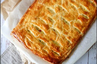 Delicious Creamy Chicken Pie With Puff Pastry - Easy Dinner - By One Kitchen