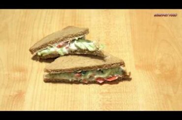 Vegetable Sandwich | Healthy yogurt sandwich recipe  | Gourmet Food