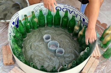 ❤️❤️Most creative way to make tables - ❤️Ideas making tables with glass bottles - Home Decor Design