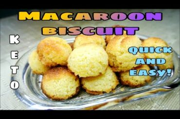 Macaroon Biscuit | Keto | Low Calorie | Quick and easy snack