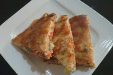 uthappam sandwich | stuffed vegetable uthappam | breakfast recipes