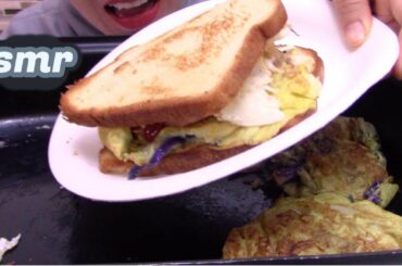 HOME MADE HEALTHY SANDWICH ** ASMR **  (REAL SOUNDS )