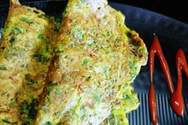 Palak Chilla recipe/Spinach pancakes/ Healthy high protein breakfast