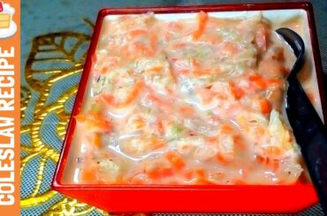 BEST HEALTHY COLESLAW RECIPE || ফাস্ট ফুড ইস্টাইল কোলস্লো রেসিপি || Coleslaw salad