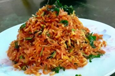 Carrot Salad/Salads/Healthy Carrot Salad/Gajar Salad/Koshimbir