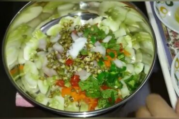 RECIPE-18: TIPS TO PREPARING SIMPLE & HEALTHY VEG-SALAD(Yamna chamba vegetable salad).