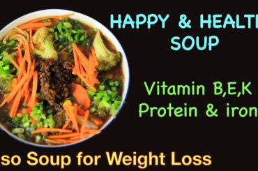 Miso Soup || Japanese Recipe for Weight Loss || One-Stop Vegetarian